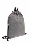 Anthracite Jersey Drawstring Bag with Zip – image 4