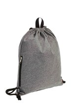 Anthracite Jersey-Drawstring Bag with Zipper – Bild 4