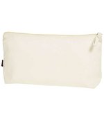 Halfar coton bio Zipper Bag Organic L, Nature 30 x 16 x 8 cm, HF4013 – Bild 1