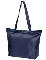 Halfar Textiler Shopper mit Reißverschluss und Innentasche – Navy