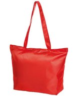 Halfar Textiler Shopper mit Reißverschluss und Innentasche – Red