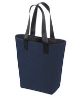 Felt Shopper Newclassic with Zipper – Navy