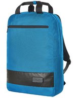 Halfar Notebook-Rucksack Stage mit Kontrast-Streifen – Cyan