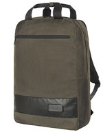 Halfar Notebook-Rucksack Stage mit Kontrast-Streifen – Taupe
