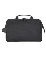 Halfar Reißverschlusstasche aus recyceltem Polyester – Black Heather