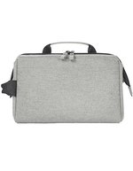 Halfar Reißverschlusstasche aus recyceltem Polyester – Light Grey Melange