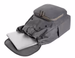 Halfar Notebook-Rucksack mit PU-Velourskunstleder, Navy 31 x 46 x 14 cm, HF6502 – Bild 5