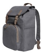 Halfar Notebook-Rucksack mit PU-Velourskunstleder, Anthracite 31 x 46 x 14 cm, HF6502 – Bild 2