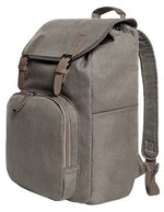 Halfar Notebook-Rucksack mit PU-Velourskunstleder, Anthracite 31 x 46 x 14 cm, HF6502 – Khaki