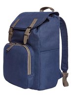 Halfar Notebook-Rucksack mit PU-Velourskunstleder, Anthracite 31 x 46 x 14 cm, HF6502 – Navy