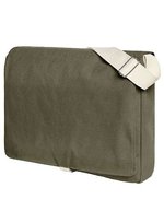 Halfar Schultertasche Like mit Bügelverschluss, Black 37 x 31 x 7 cm, HF6504 – Oliv