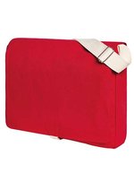 Halfar Schultertasche Like mit Bügelverschluss, Black 37 x 31 x 7 cm, HF6504 – Red