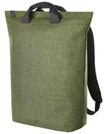 Halfar Laptop-Rucksack Europe aus recyceltem rPET, Ash 32 x 48 x 15 cm, HF6517 – Green-Sprinkle