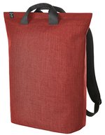 Halfar Laptop-Rucksack Europe aus recyceltem rPET, Ash 32 x 48 x 15 cm, HF6517 – Red Melange