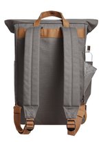 Halfar Notebook Rucksack Life mit Überschlag, Black/Black 28 x 42 x 14 cm, HF6520 – Bild 4