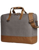 Halfar Notebook-Tasche Life mit gepolstertem Fach – Grey/Brown