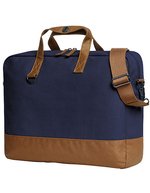 Halfar Notebook-Tasche Life mit gepolstertem Fach – Navy/Brown
