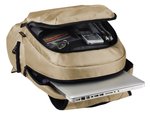 Halfar Notebook-Rucksack Mission mit gepolstertem Fach, Beige 30 x 43 x 14 cm, HF7798 – Bild 4