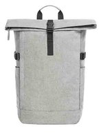 Halfar Notebook-Rucksack Circle aus RPET mit Polsterung, Black Melange 35 x 47 x 16 cm, HF8032 – Gris clair Melange