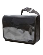 Halfar Borsa a tracolla con finestra trasparente e organizer, Black Matt 37 x 29 x 13 cm, HF9115 – Bild 2