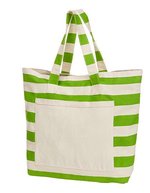 Halfar Großer Baumwoll-Shopper mit Vortasche, Anthracite 60 x 46 x 18 cm, HF9116 – Verde mela
