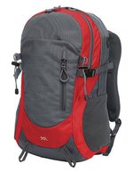 Halfar Trail Rucksack mit Regenhülle – Red