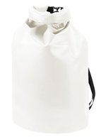 Water-Repellentr Backpack with Roll-Top Closure – White