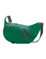 Halfar Hüftgürteltasche mit verstellbarem Bauchgurt, Black 30 x 16 x 7 cm, HF9793 – Green