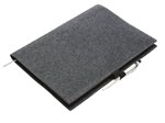 Halfar Custodia in feltro A4 con passante per penna, Anthracite 24 x 32 x 1 cm, HF9997 – Bild 4