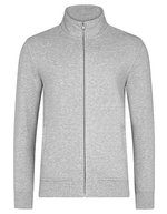 HRM Premium Sweatjacke mit Full-Zip für Herren – Grey Melange