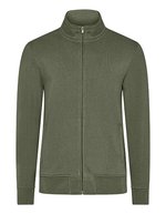 HRM Premium Sweatjacke mit Full-Zip für Herren, Dark Grey XL, HRM1001 – Olive