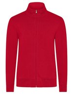 HRM Premium Sweatjacke mit Full-Zip für Herren, Dark Grey XL, HRM1001 – Red