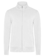 HRM Premium Sweatjacke mit Full-Zip für Herren, Dark Grey XL, HRM1001 – White