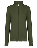 HRM Premium Full-Zip Sweatjacke aus Baumwolle, Black XXL, HRM1002 – Olive