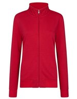 HRM Premium Full-Zip Sweatjacke aus Baumwolle, Black XXL, HRM1002 – Red
