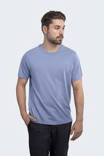 HRM Rundhals T-Shirt aus Bio-Baumwolle für Herren, Grey Melange M, HRM101 – Bild 1