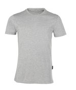 HRM Rundhals T-Shirt aus Bio-Baumwolle für Herren, Grey Melange M, HRM101 – Bild 3
