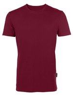 HRM Rundhals T-Shirt aus Bio-Baumwolle für Herren – Bordeaux