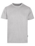 HRM Rundhals T-Shirt aus Bio-Baumwolle für Herren, Grey Melange M, HRM101 – Sand
