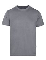 HRM Rundhals T-Shirt aus Bio-Baumwolle für Herren, Grey Melange M, HRM101 – Stone