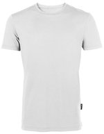 HRM Rundhals T-Shirt aus Bio-Baumwolle für Herren, Grey Melange M, HRM101 – White