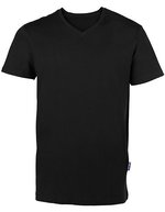 HRM V-Ausschnitt T-Shirt Bio-Baumwolle für Herren – Black