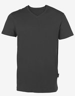 HRM V-Ausschnitt T-Shirt Bio-Baumwolle für Herren – Dark Grey