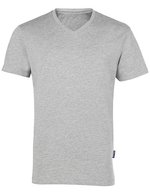 HRM V-Ausschnitt T-Shirt Bio-Baumwolle für Herren – Grey Melange