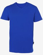 HRM V-Ausschnitt T-Shirt Bio-Baumwolle für Herren, Black L, HRM102 – Royal Blue