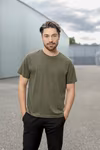 HRM T-Shirt Col Rond en Coton Bio pour Hommes, Red XS, HRM103 – image 2