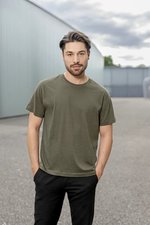 HRM Rundhals-T-Shirt aus Bio-Baumwolle für Herren, Black XS, HRM103 – Bild 1
