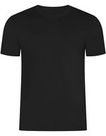 HRM Rundhals-T-Shirt aus Bio-Baumwolle für Herren – Black