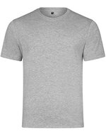 HRM Rundhals-T-Shirt aus Bio-Baumwolle für Herren – Grey Melange