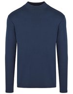 Men´s Premium Highneck Longsleeve Tees – Navy